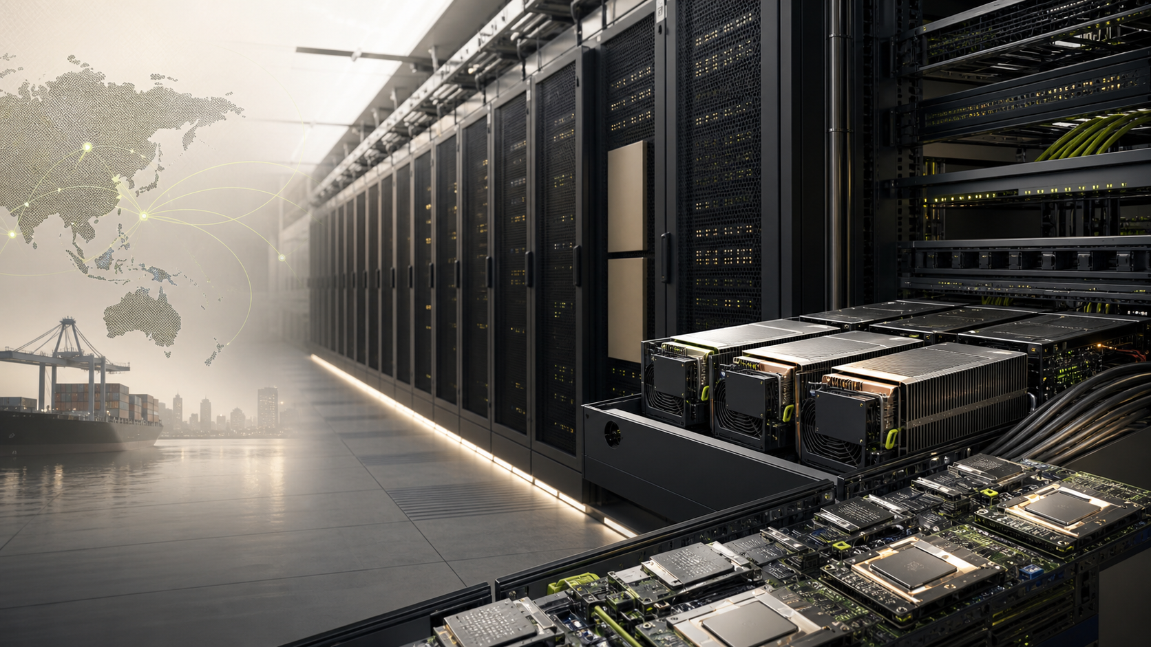 Deploying a 512-accelerator compute cluster across borders